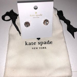 Kate spade earrings rose gold studs